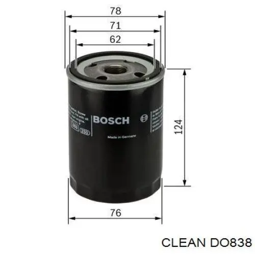 DO838 Clean Фільтр масла