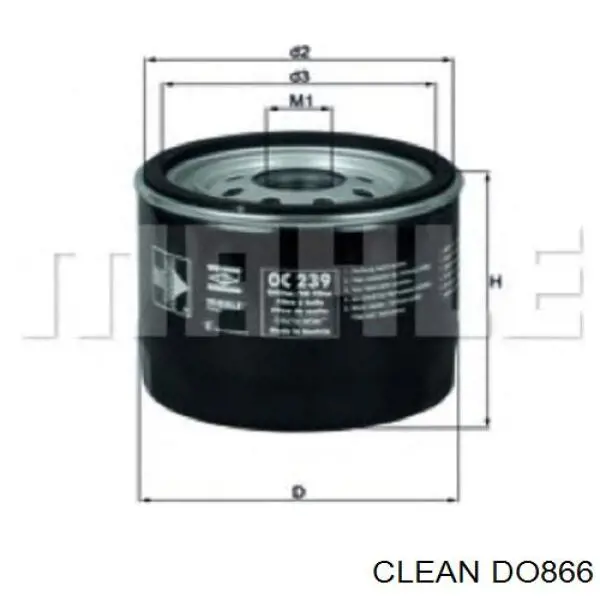 Масляний фільтр двигуна Clean DO866 ціна, від 5.21 USD