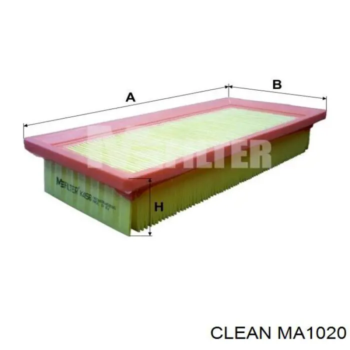 MA1020 Clean Повітряний фільтр двигуна