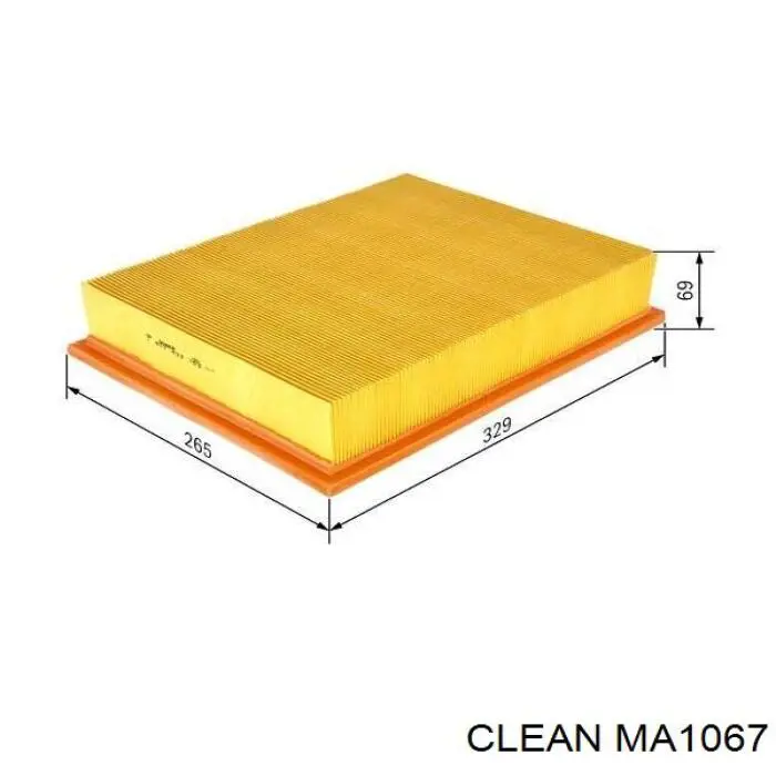 Елемент повітряного фільтра Clean MA1067 ціна, від 8.61 USD