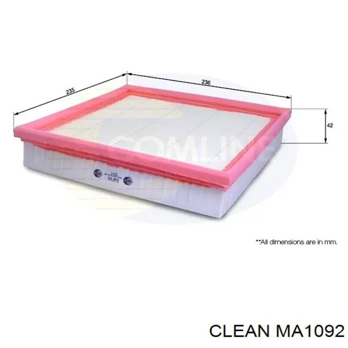 Купити MA1092 Clean Автомобільний фільтр повітря
