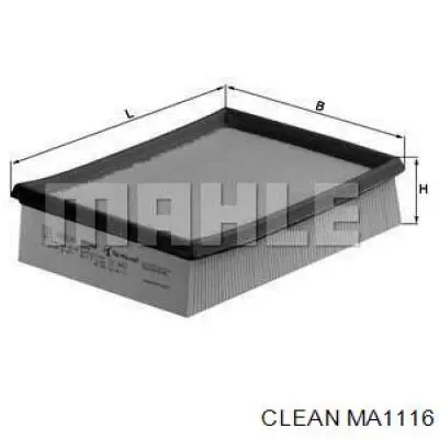 Елемент повітряного фільтра Clean MA1116 ціна, від 5.12 USD