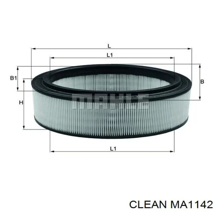 MA1142 Clean фільтр повітряний