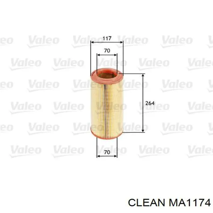 Купити MA1174 Clean Автомобільний фільтр повітря