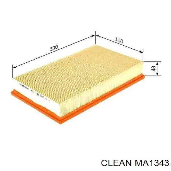 Повітряний фільтр MA1343 Clean