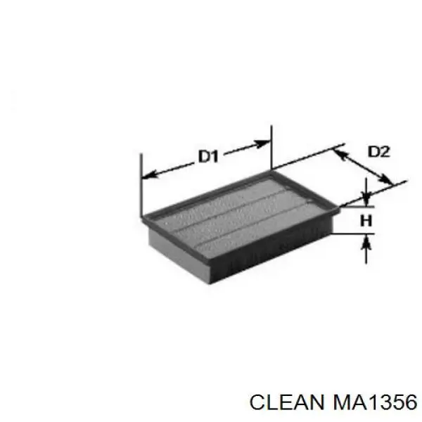 MA1356 Clean Повітряний фільтр двигуна