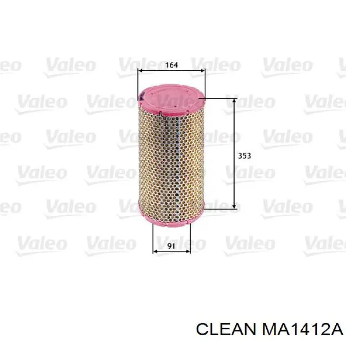 MA1412A Clean Повітряний фільтр двигуна