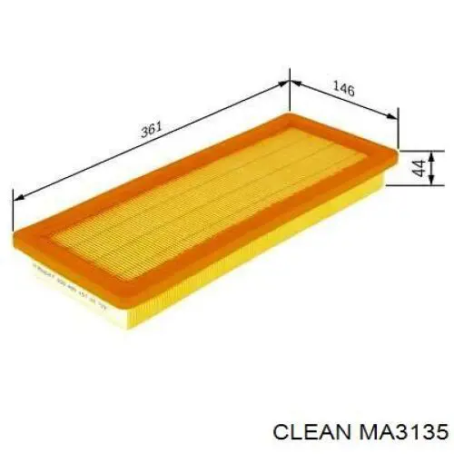 MA3135 Clean Повітряний фільтр двигуна