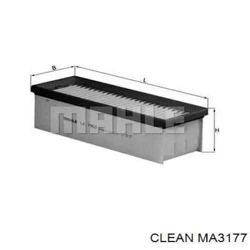 MA3177 Clean Повітряний фільтр двигуна