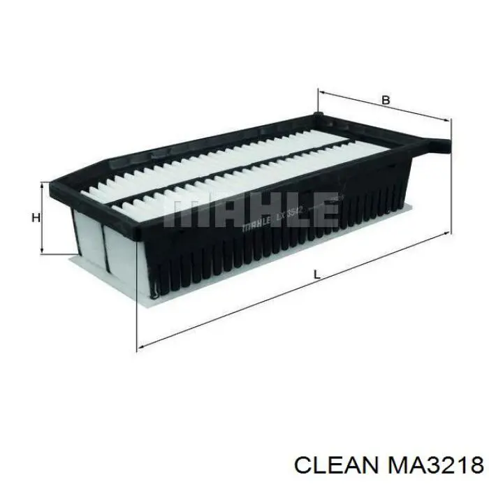Елемент повітряного фільтра Clean MA3218 ціна, від 6.68 USD
