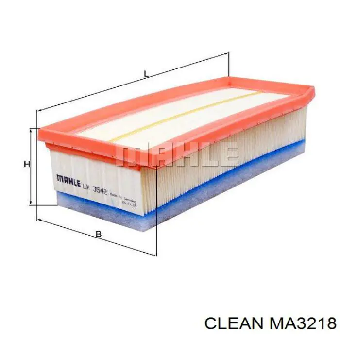 Повітряний фільтр MA3218 Clean