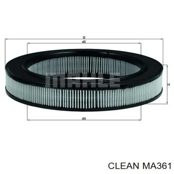 MA361 Clean Повітряний фільтр двигуна