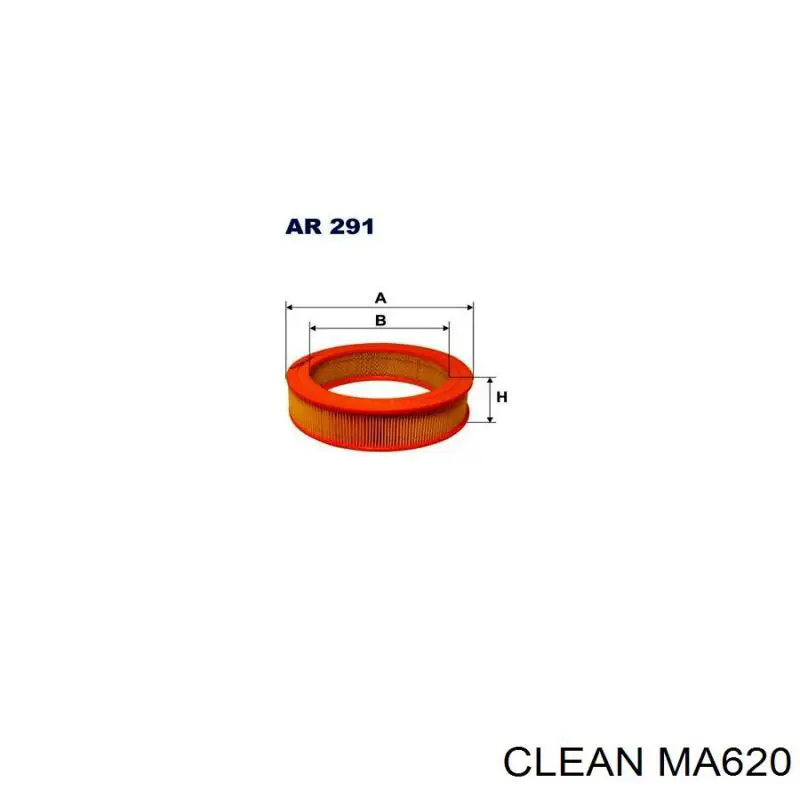 Фільтр повітряний Clean MA620