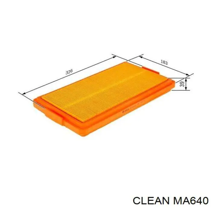 MA640 Clean Повітряний фільтр двигуна