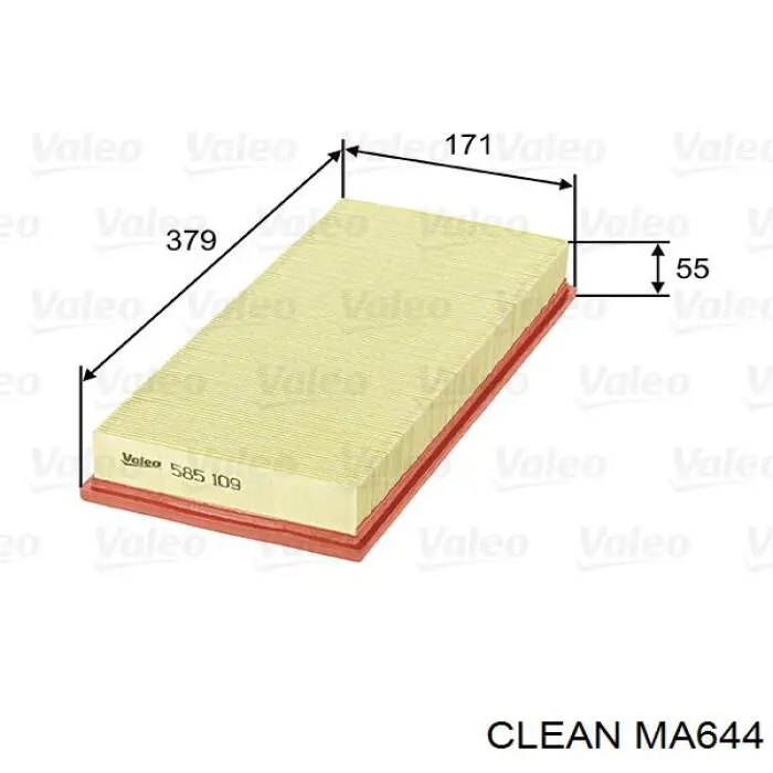 MA644 Clean Повітряний фільтр двигуна