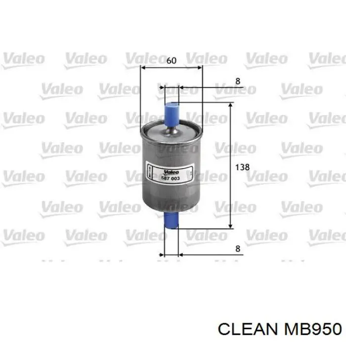 Фільтр паливний MB950 Clean