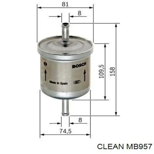 Купити MB957 Clean Фільтр-відстійник палива грубої очистки