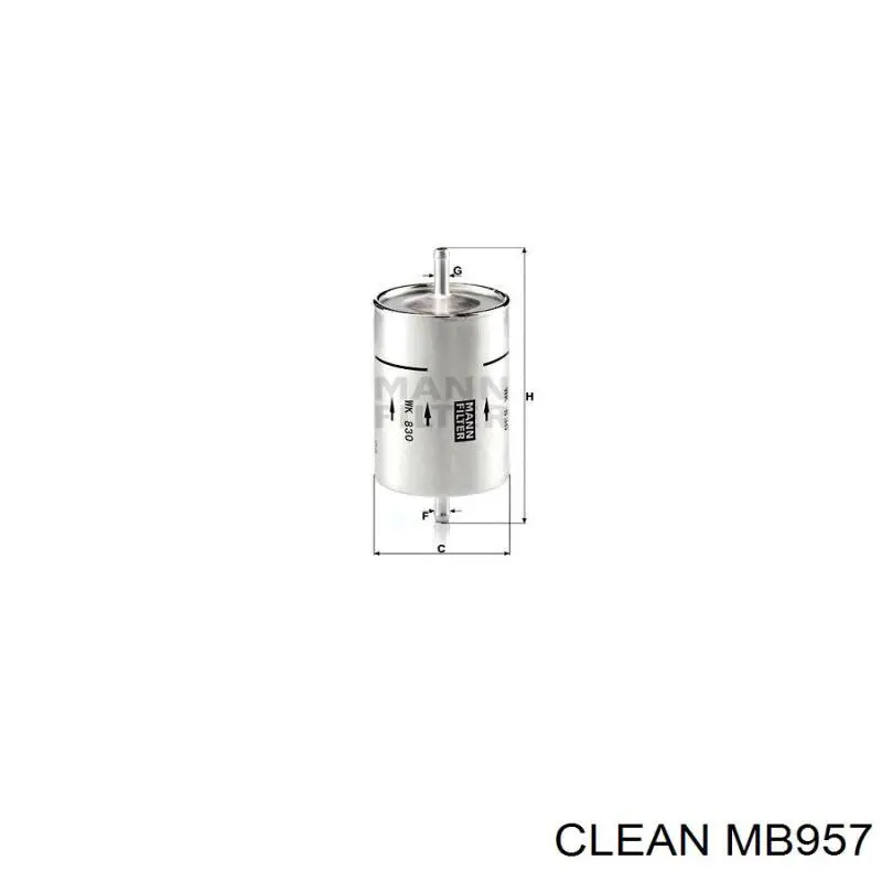 MB957 Clean Фільтр палива