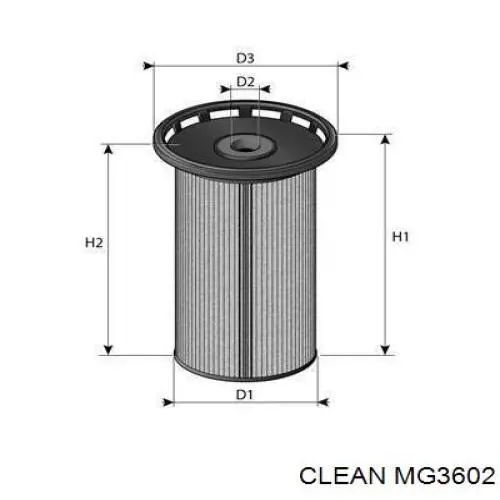 Фільтр тонкого очищення палива Clean MG3602 ціна, від 32.97 USD