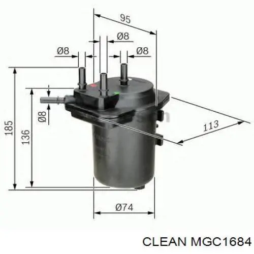 Фільтр тонкого очищення палива Renault (RVI) 8671017372 ціна, від 24.05 USD