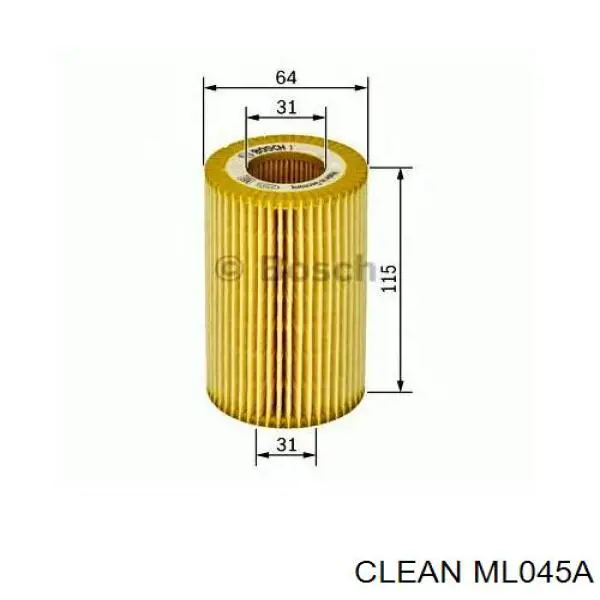 ML045A Clean фільтр масляний