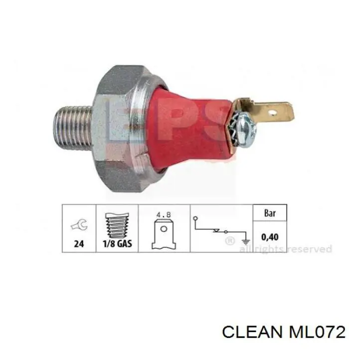 ML072 Clean Фільтр масла