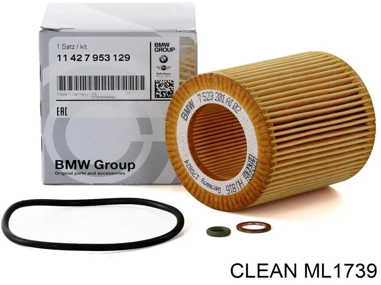 Масляний фільтр двигуна Clean ML1739 ціна, від 7.72 USD