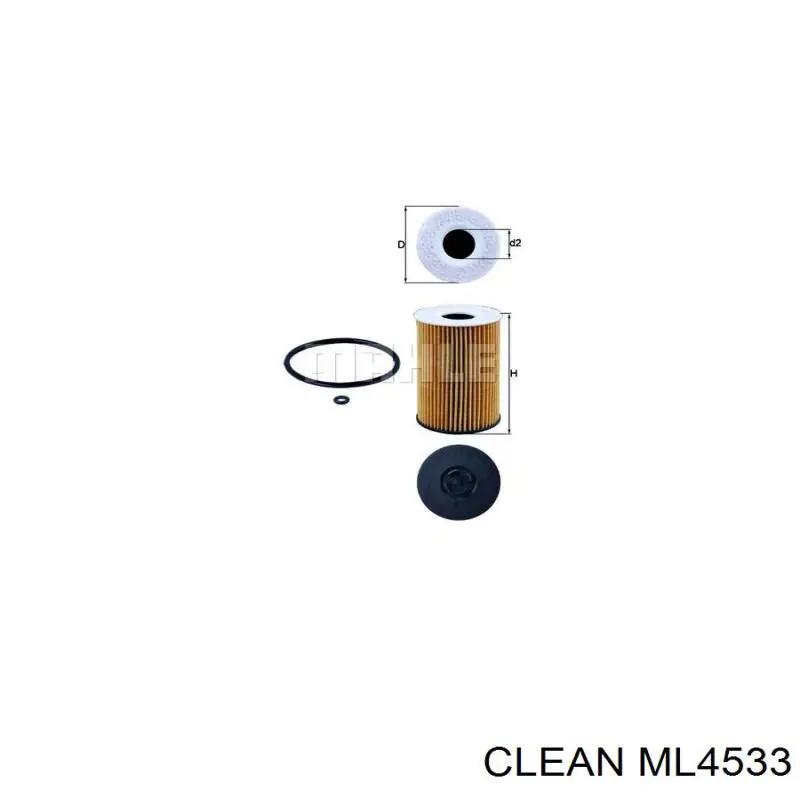 Масляний фільтр двигуна Clean ML4533 ціна, від 7.31 USD