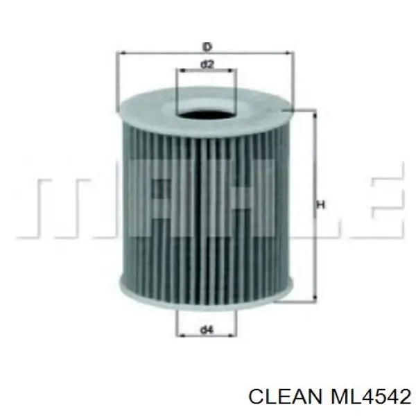 Масляний фільтр ML4542 Clean