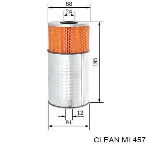 Масляний фільтр ML457 Clean