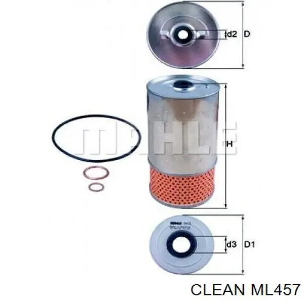 ML457 Clean Фільтр масла