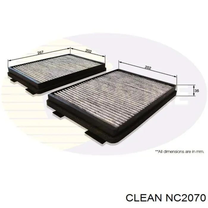 NC2070 Clean Внутрішньосалонний фільтр