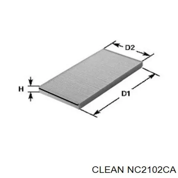 NC2102CA Clean Фильтр салона (Актив. уголь)
