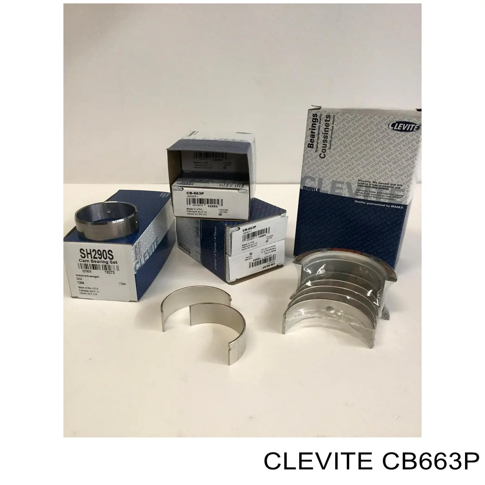 CB663P Clevite вкладиші колінвала, шатунні, комплект, стандарт (std)