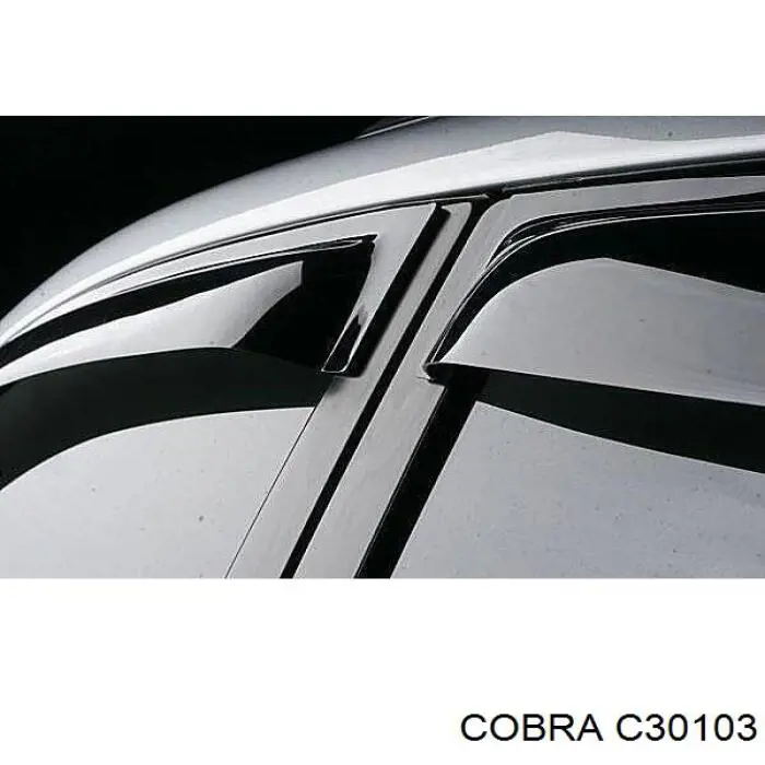 C30103 Cobra дефлектор-обтікач (вітровики на скло дверей, комплект 4 шт.)