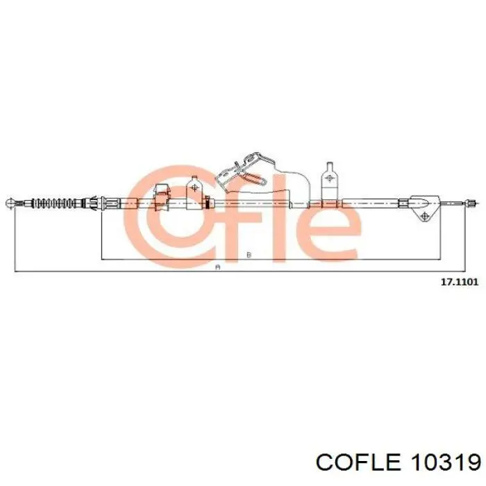 Купити 10319 Cofle Трос зчеплення