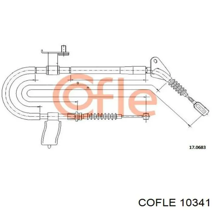 Трос зчеплення Cofle 10341 ціна, від 15.53 USD