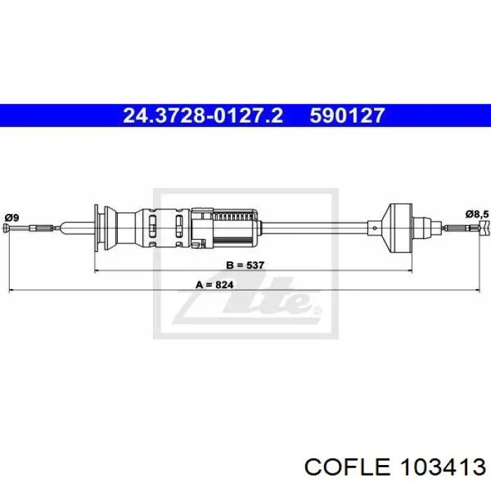 Купити 103413 Cofle Трос зчеплення