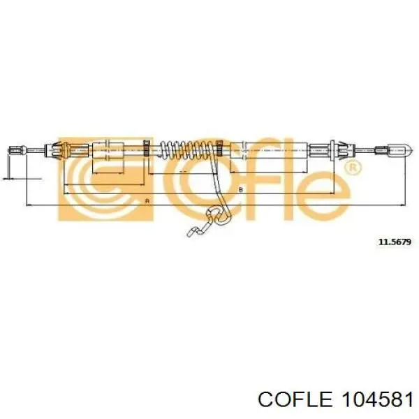 Трос стоянкового гальма задній лівий LPR C0118B ціна, від 14.17 USD