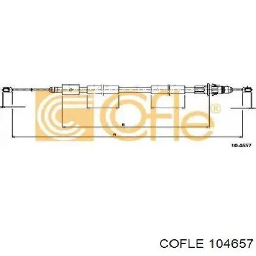 Трос стоянкового гальма задній лівий Stellox 2998719SX ціна, від 16.43 USD