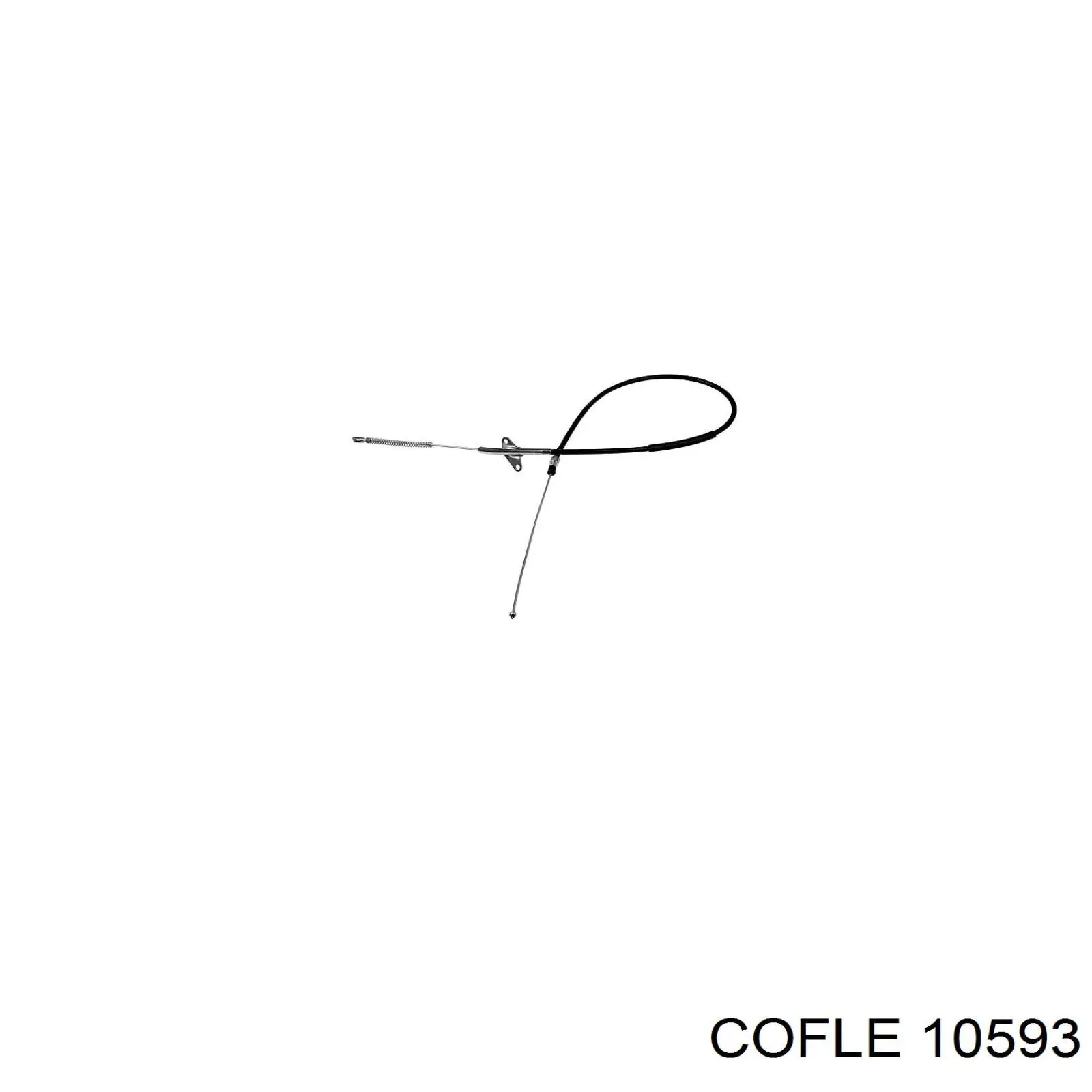 10593 Cofle трос ручного гальма задній, правий/лівий