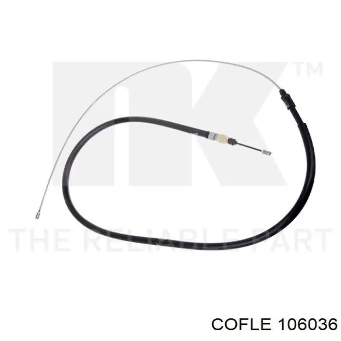 Трос ручного гальма задній, правий/лівий Cofle 106036 ціна, від 11.60 USD