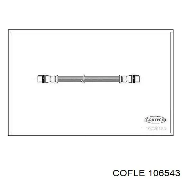 Трос ручного гальма задній, правий/лівий Cofle 106543 ціна, від 14.19 USD