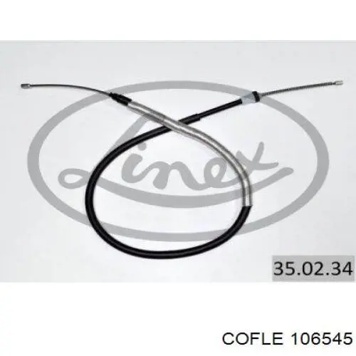 350234 Linex Трос ручного гальма задній, лівий