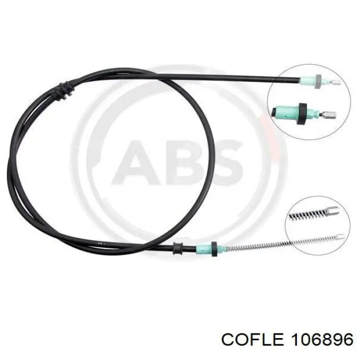 Трос ручного гальма задній, правий/лівий Cofle 106896 ціна, від 15.45 USD