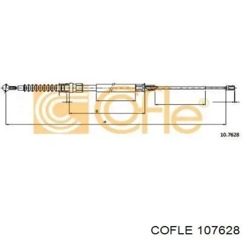 Трос ручного гальма задній, правий/лівий Hico SPN065 ціна, від 1.17 USD