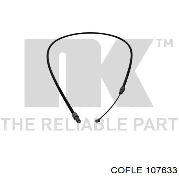 Трос стоянкового гальма передній Cofle 107633 ціна, від 3.95 USD