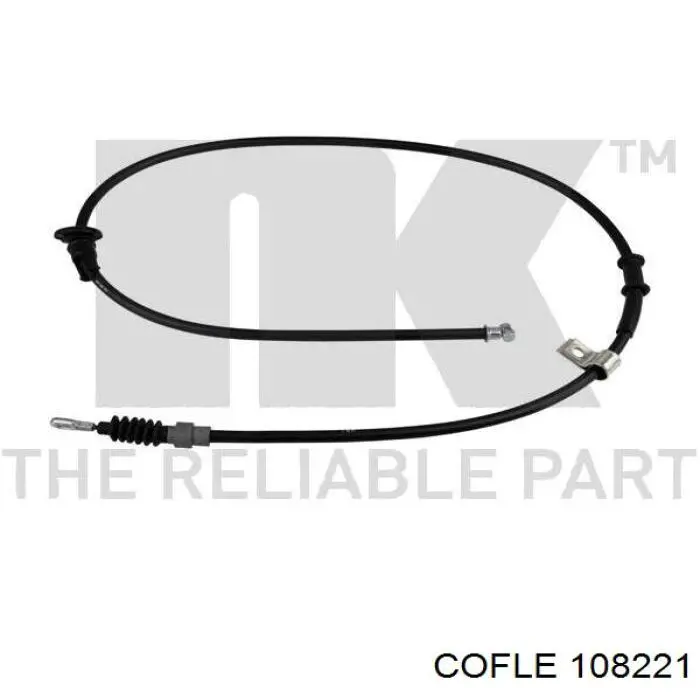 Трос ручного гальма задній, лівий 108221 Cofle
