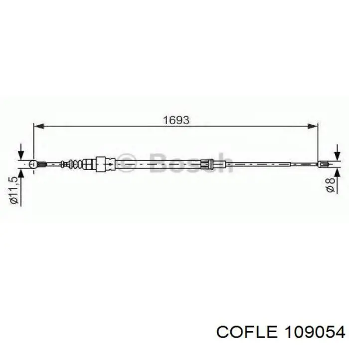 Гальмо стоянкове Cofle 109054