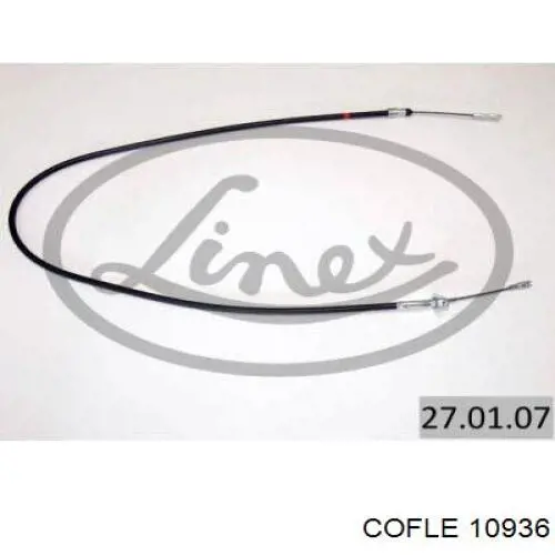 Трос стоянкового гальма задній правий Mercedes A1234200585 ціна, від 11.95 USD